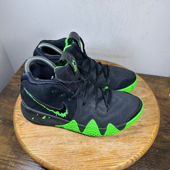 Nike Other - Nike Kyrie 4 Halloween Black Rage Green Basketball Shoes 943806-012 Mens 7.5